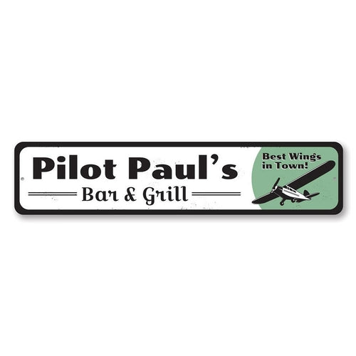 Pilot Bar & Grill Sign