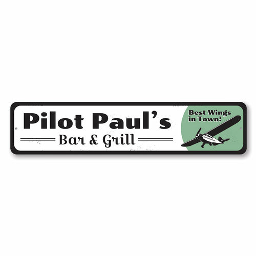 Pilot Bar & Grill Sign