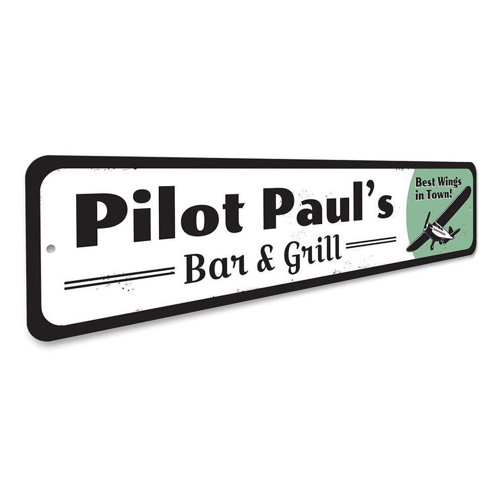 Pilot Bar & Grill Sign
