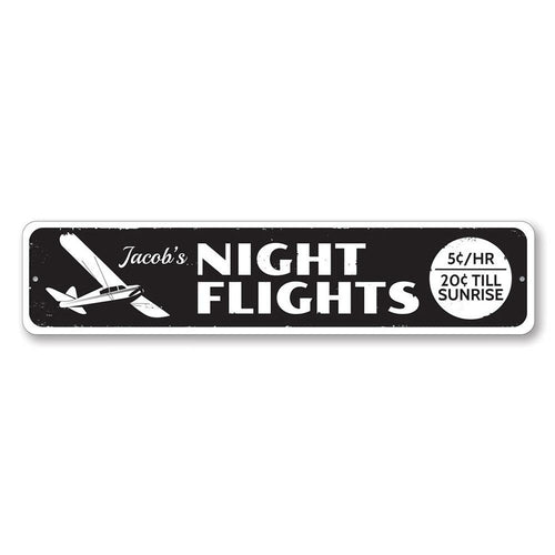 Night Flights Sign