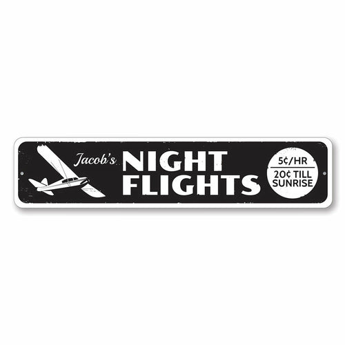 Night Flights Sign