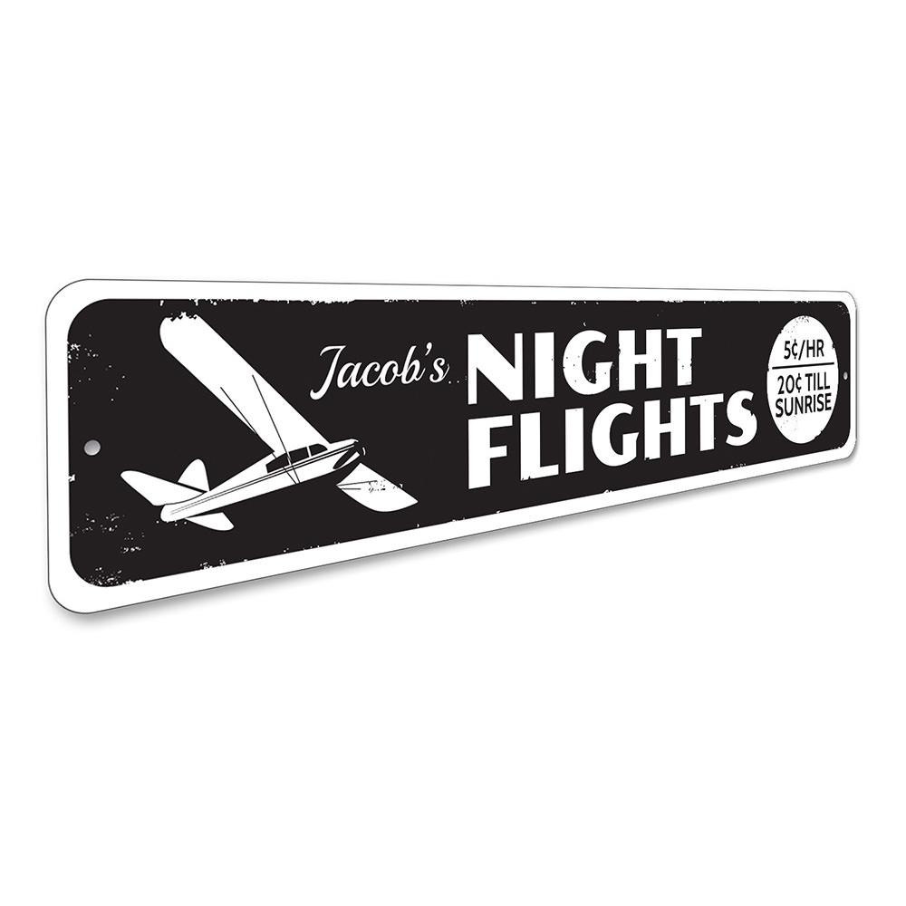 Night Flights Sign