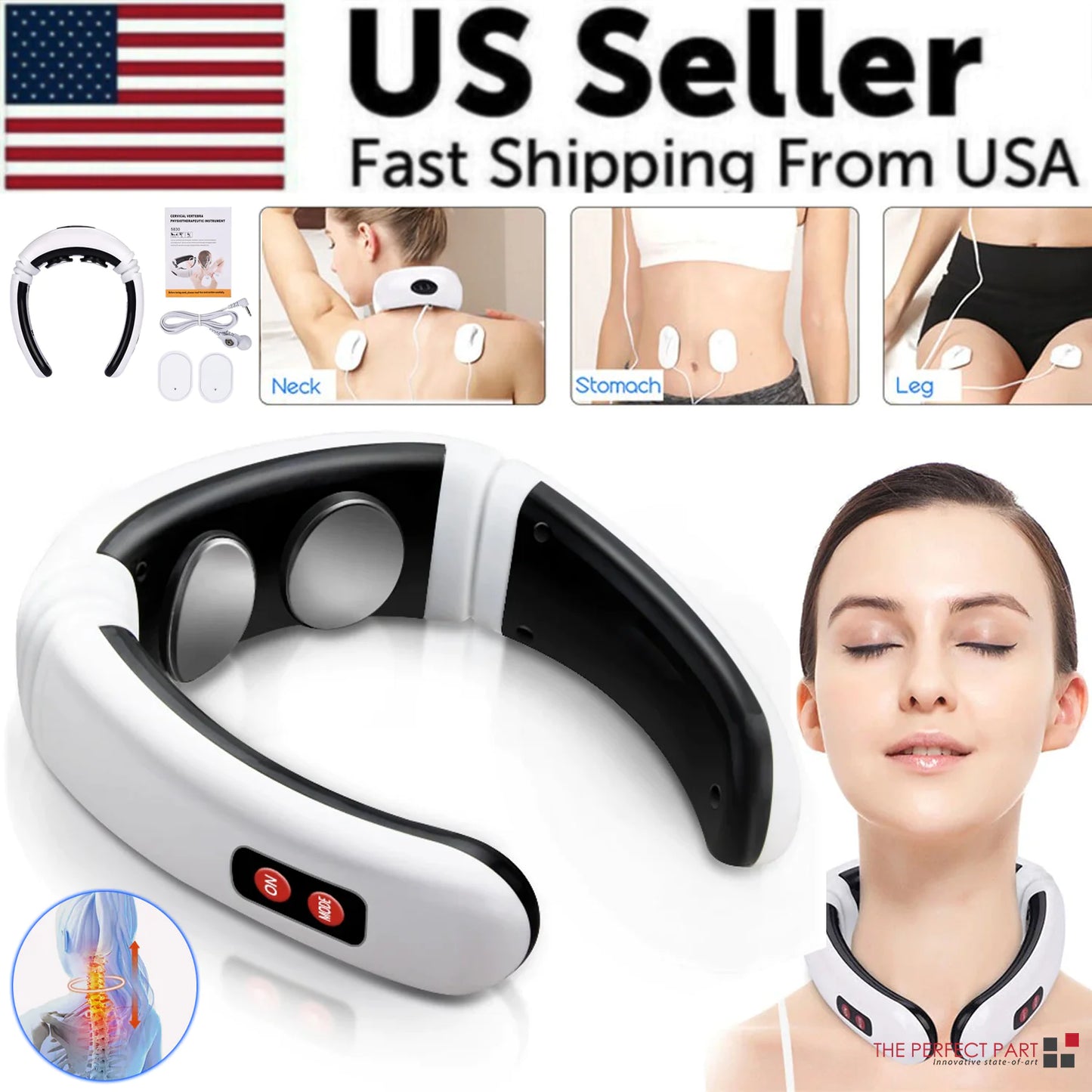 NeckEase Electric Pulse Massager with Magnetic Therapy
