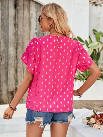 Amy Blossom Sleeve Blouse