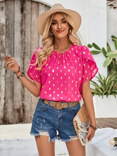 Amy Blossom Sleeve Blouse