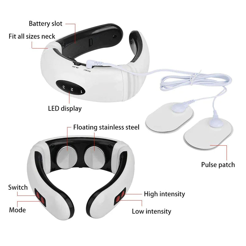NeckEase Electric Pulse Massager with Magnetic Therapy