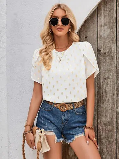 Amy Blossom Sleeve Blouse