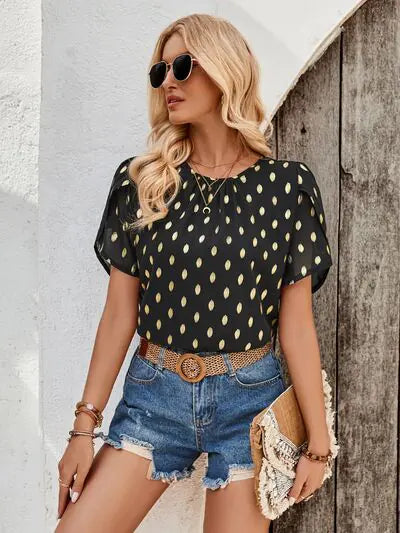 Amy Blossom Sleeve Blouse