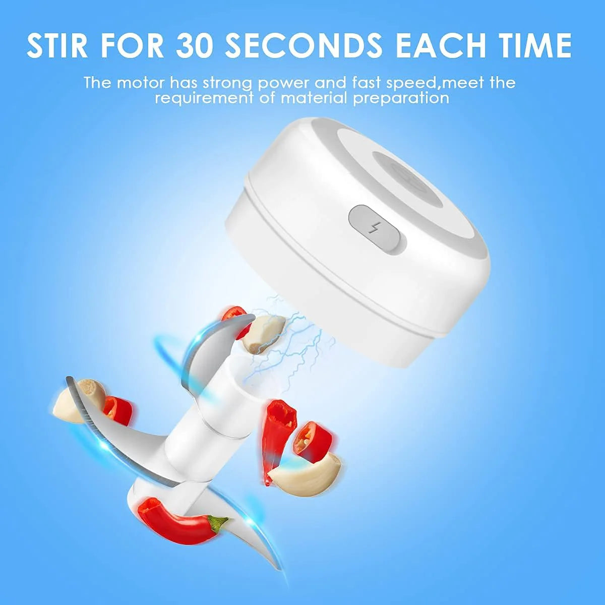 Compact Electric Garlic Chopper 300ML