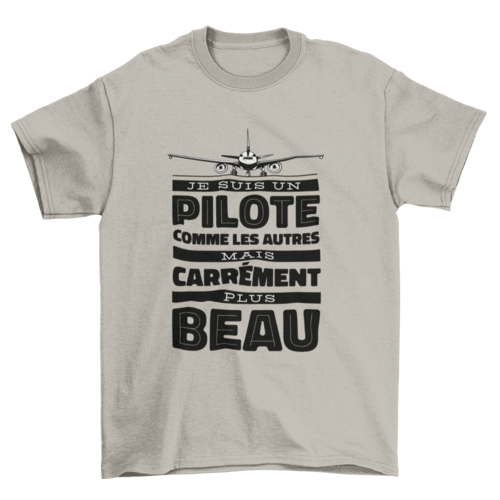 Pilot french quote t-shirt