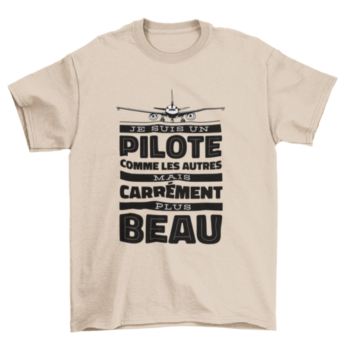 Pilot french quote t-shirt