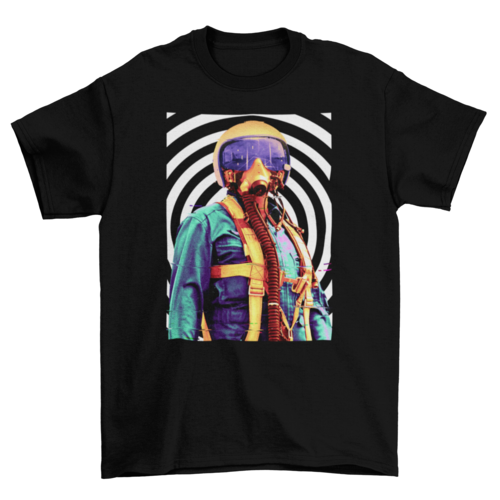 Psychodelic pilot t-shirt