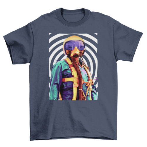 Psychodelic pilot t-shirt