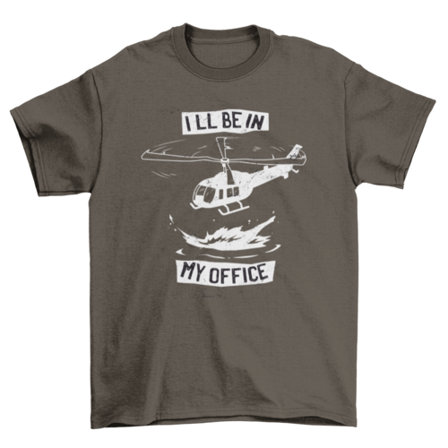 Helicopter office t-shirt