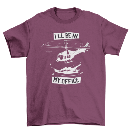 Helicopter office t-shirt