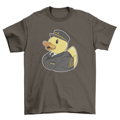 Ruber duck pilot cartoon t-shirt