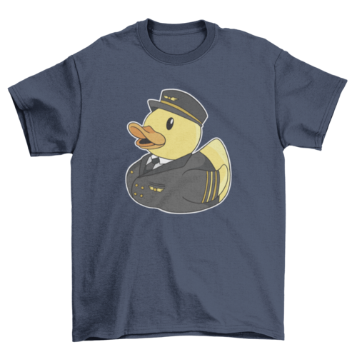 Ruber duck pilot cartoon t-shirt