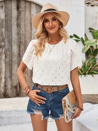 Amy Blossom Sleeve Blouse