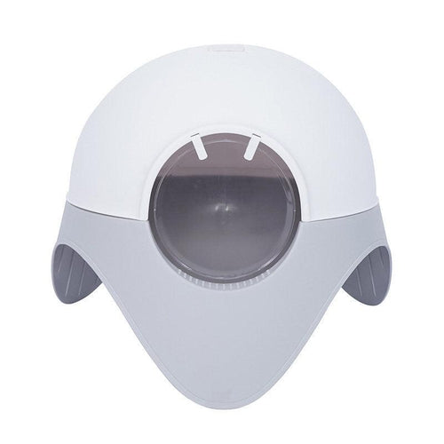 Snowy Space Pod Cat Litter Box