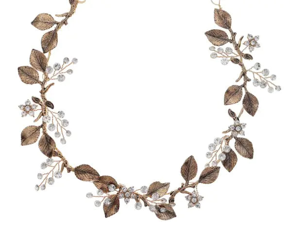 Elegant Leaf Lace Bridal Headband