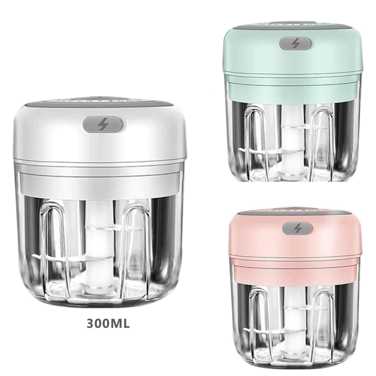 Compact Electric Garlic Chopper 300ML