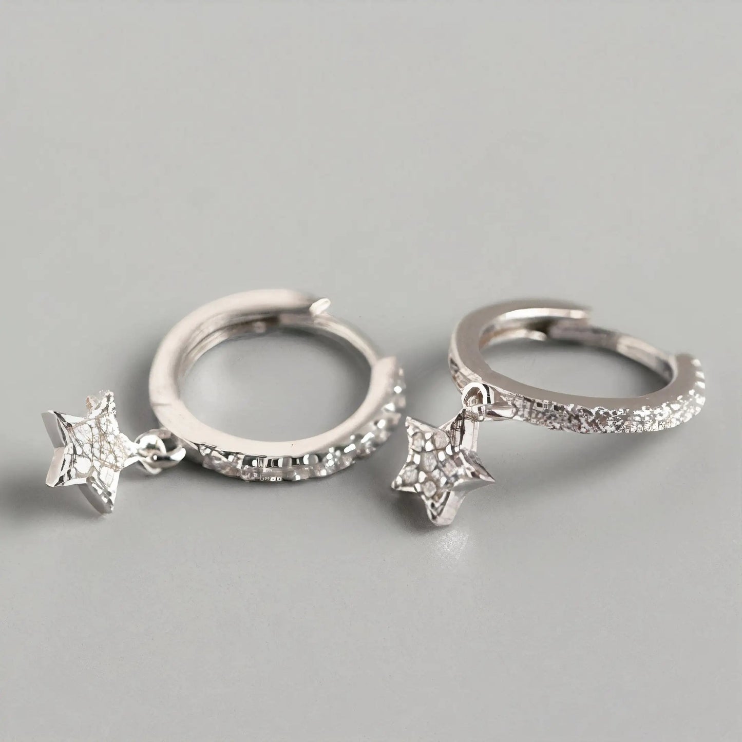 Sparkle Star Hoops