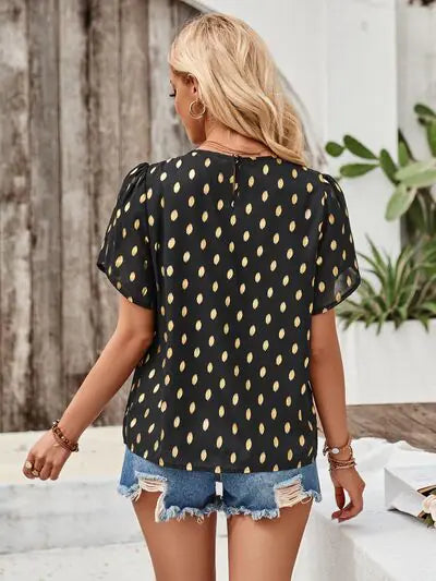 Amy Blossom Sleeve Blouse