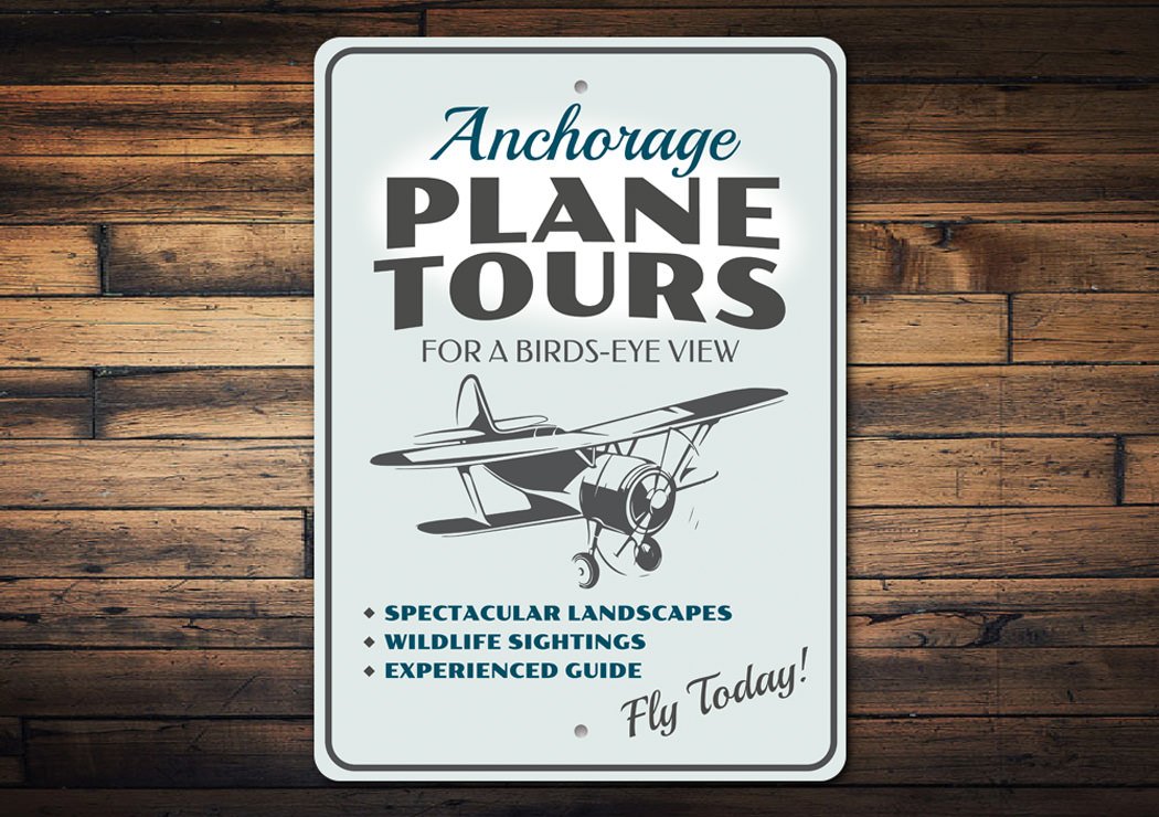 Plane Tours Plane Ride Sign