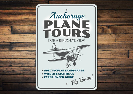Plane Tours Plane Ride Sign