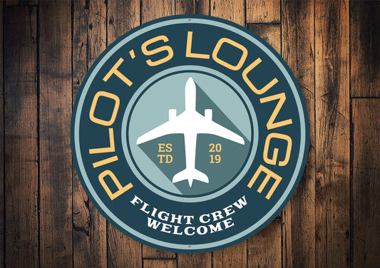Pilot Lounge Welcome Sign