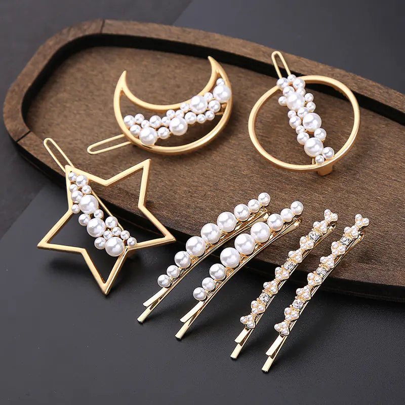 Pearl Hair Clip - Fashionable Versatile Hair Accessory