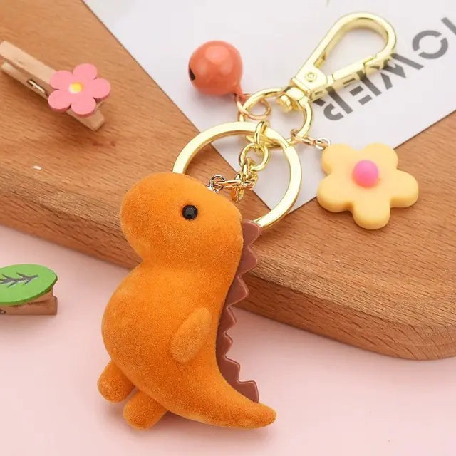 Cute 3D Cartoon Dinosaur Keychain Pendant Accessory