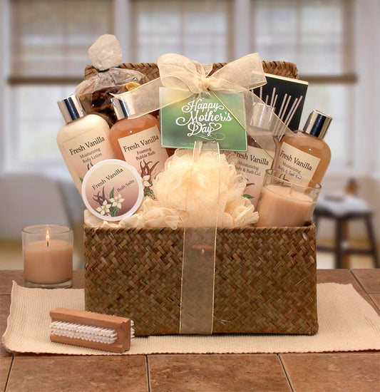 Blissful Relaxation Vanilla Mother's Day Gift Chest - gift for mom -