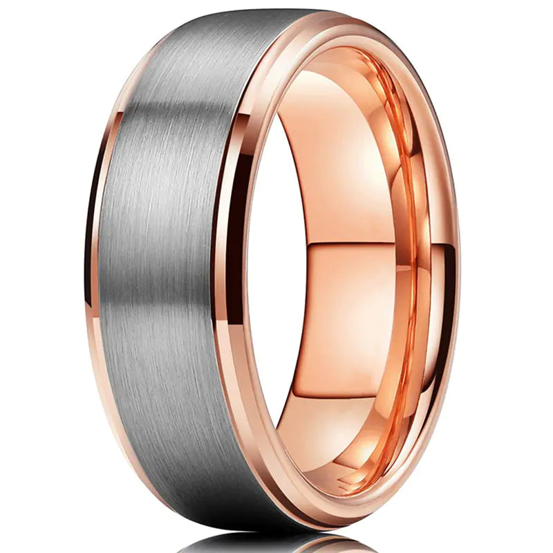 Elegant Rose Gold Stainless Ring