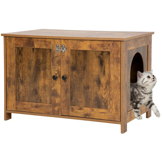 BestPet Cat Litter Box Cabinet with Storage