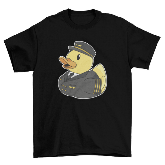 Ruber duck pilot cartoon t-shirt