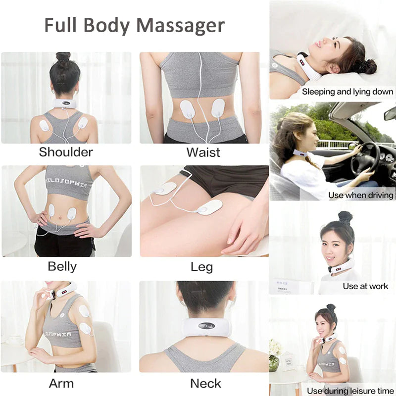NeckEase Electric Pulse Massager with Magnetic Therapy