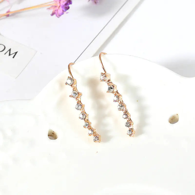 Elegant Rhinestone Bridal Earrings
