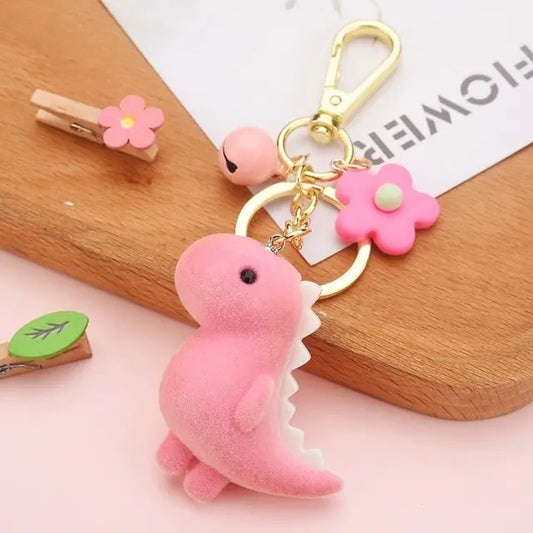Cute 3D Cartoon Dinosaur Keychain Pendant Accessory