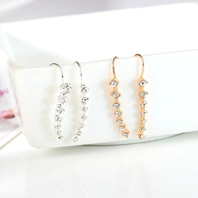 Elegant Rhinestone Bridal Earrings