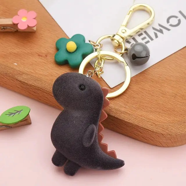 Cute 3D Cartoon Dinosaur Keychain Pendant Accessory