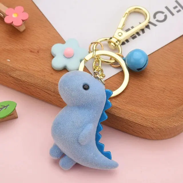 Cute 3D Cartoon Dinosaur Keychain Pendant Accessory