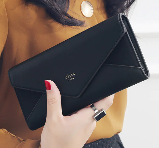 Women's Suede Envelope Wallet and Purse