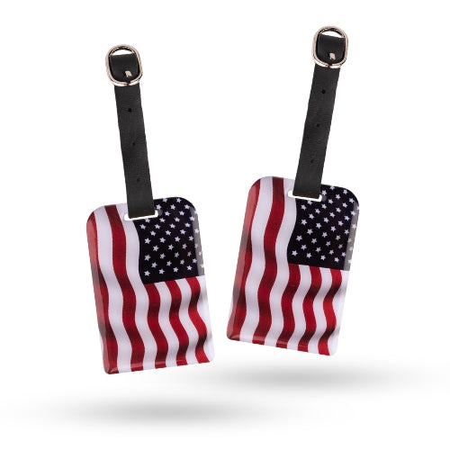 Smart Bag Security Tag - USA Flag [Pack 2]